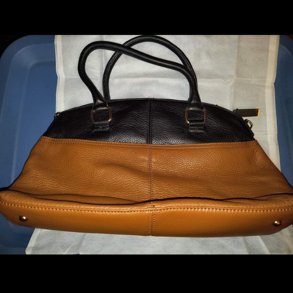 Calvin Klein Two-Toned Leather Handbag - Picture 4 of 5